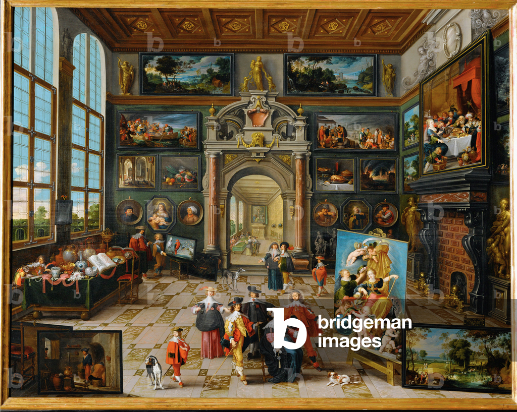 Galerie eines Sammlers (Gemälde auf Holz)