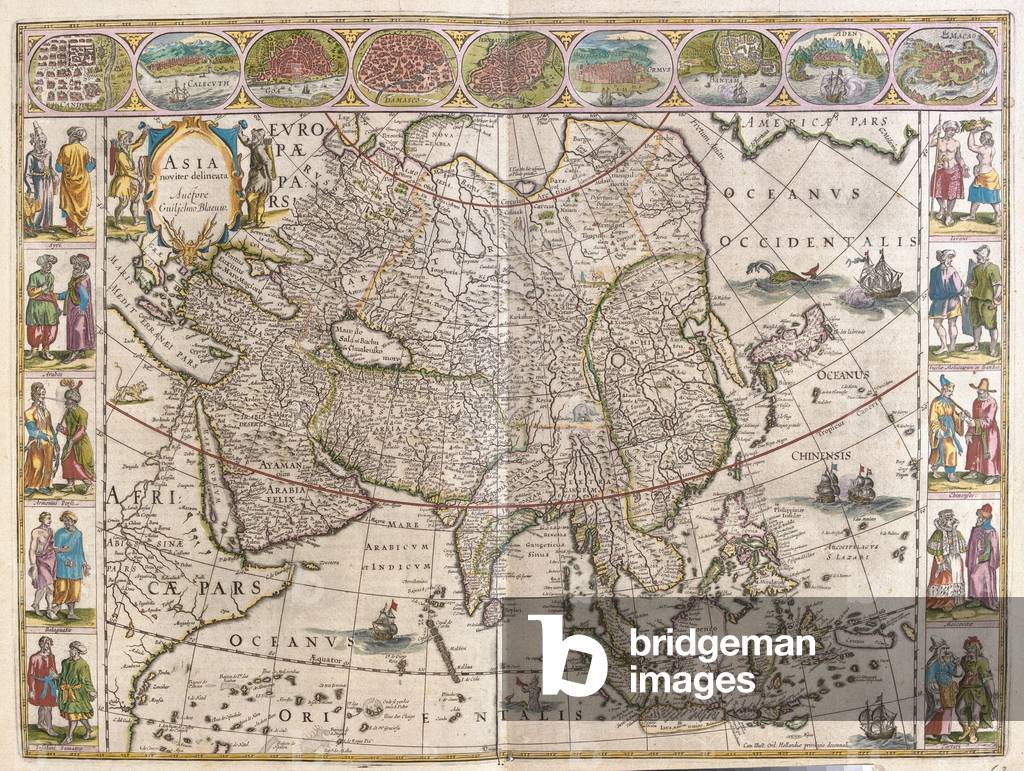 Bild von Karte & Plan "Asien" 1645 von Willem Blaeu