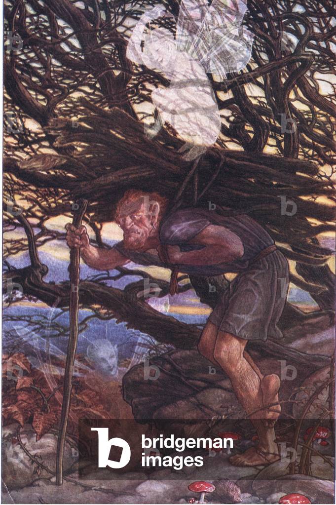 „Und doch muss ich fluchen“, Illustration aus 'The Tempest', 1908 (Farbe Litho)