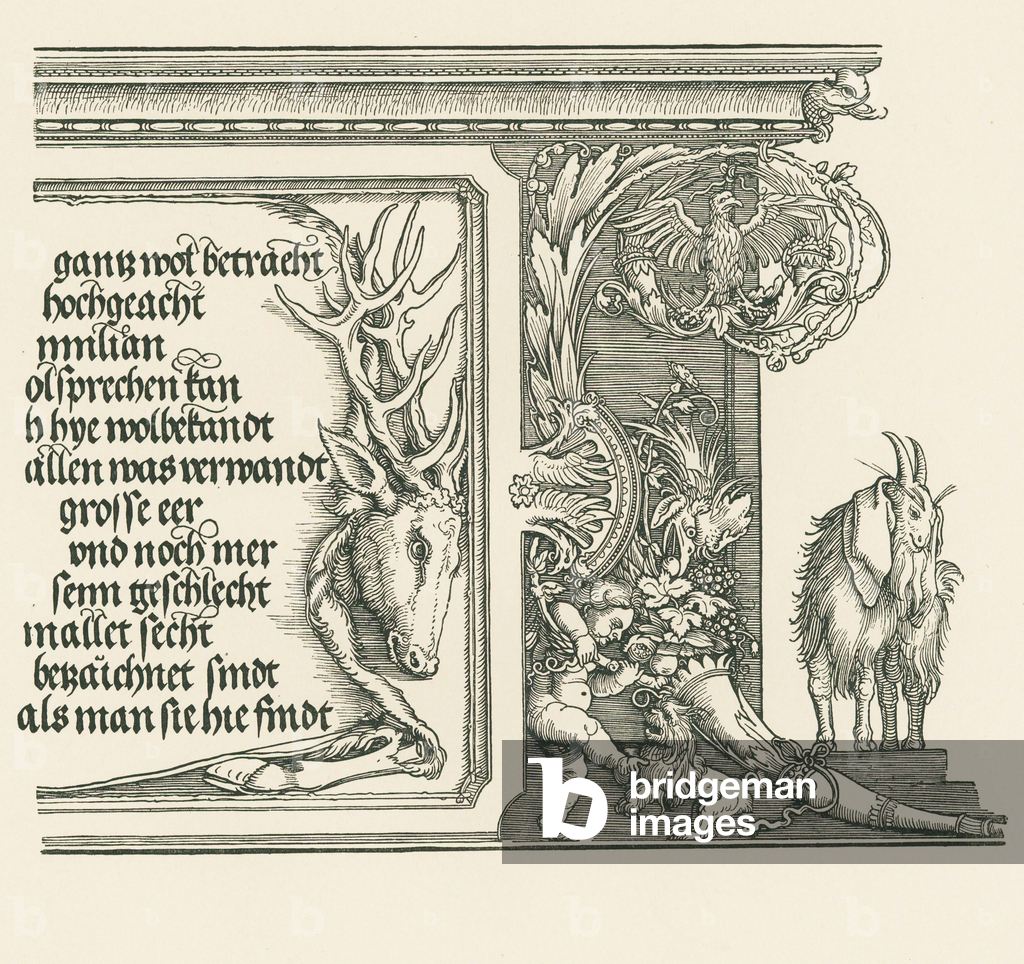 Immagine di Stampa "Arco di trionfo per l'Imperatore Massimiliano I" 1515 di Albrecht Dürer or Duerer