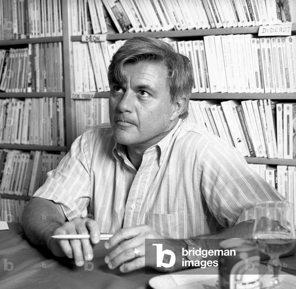 Image of Photography depicting John Irving by Louis Monier, b/w