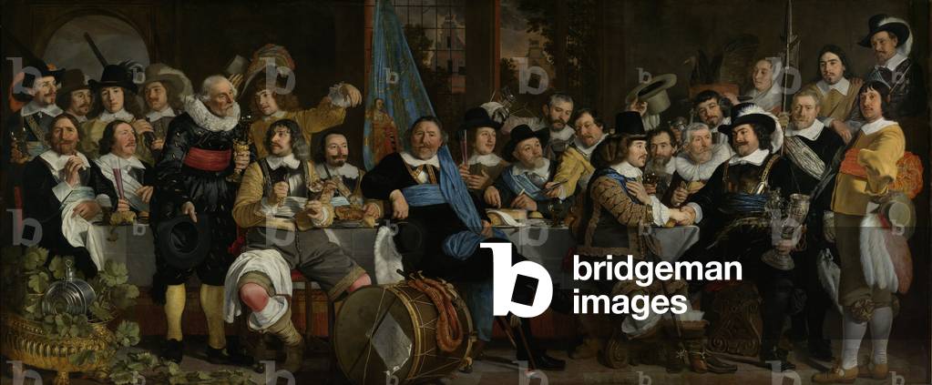 Bankett der Armbrustgilde zur Feier des Vertrags von Münster, 1648 (öl auf leinwand)