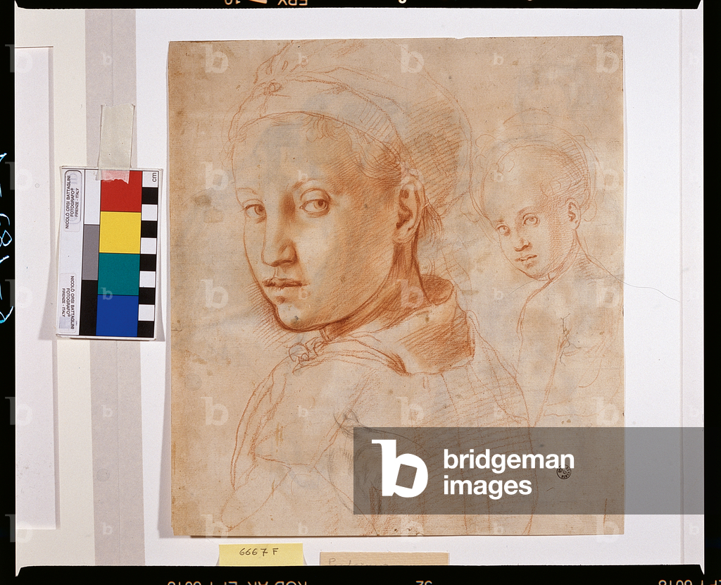 Boy watching, recto (drawing)