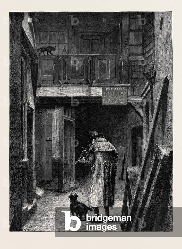 Cieco, dal quadro di A.W. Bayes, nella galleria Dudley