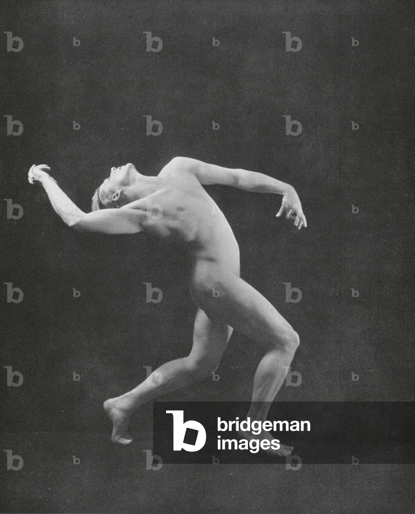 Scultura vivente: Colpo (foto b/n)