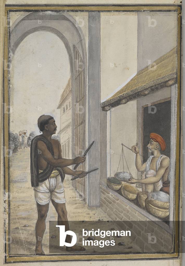 Un membro della setta Sutahrashahi. Un dipinto tratto da un manoscritto che descrive le diverse sette religios