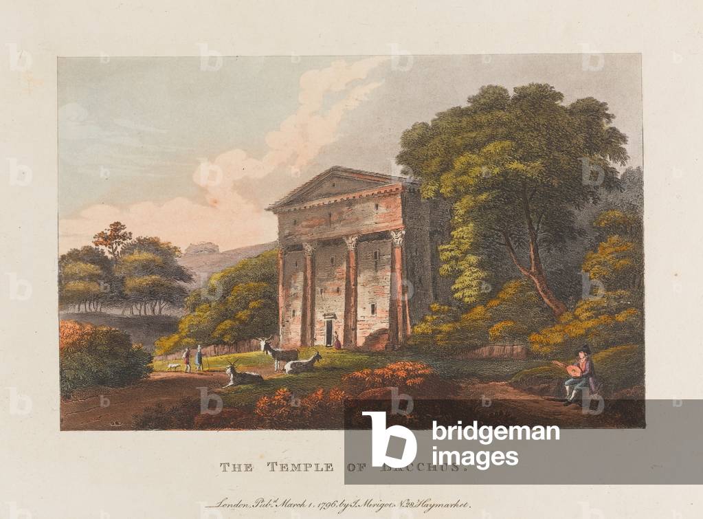 Temple of Bacchus, 1796 (aquatint)