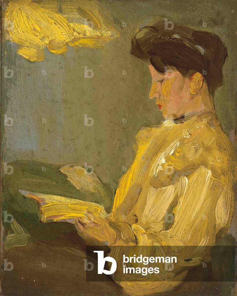 Lamplight, 1902 (pittura ad olio su tavola)
