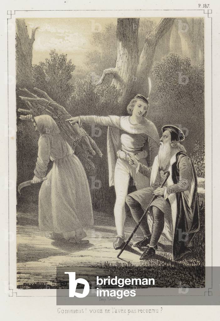 Image de Estampe représentant Tu ne la reconnais pas ? (litho) 1801 par French School