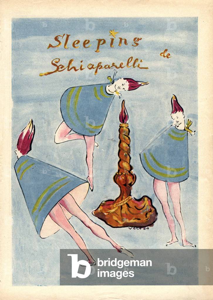 Illustration von Marcel Vertes, 1940er Jahre (Zeichnung)