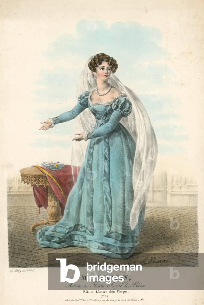 Bild von Gravur "Frau Charton" von English School