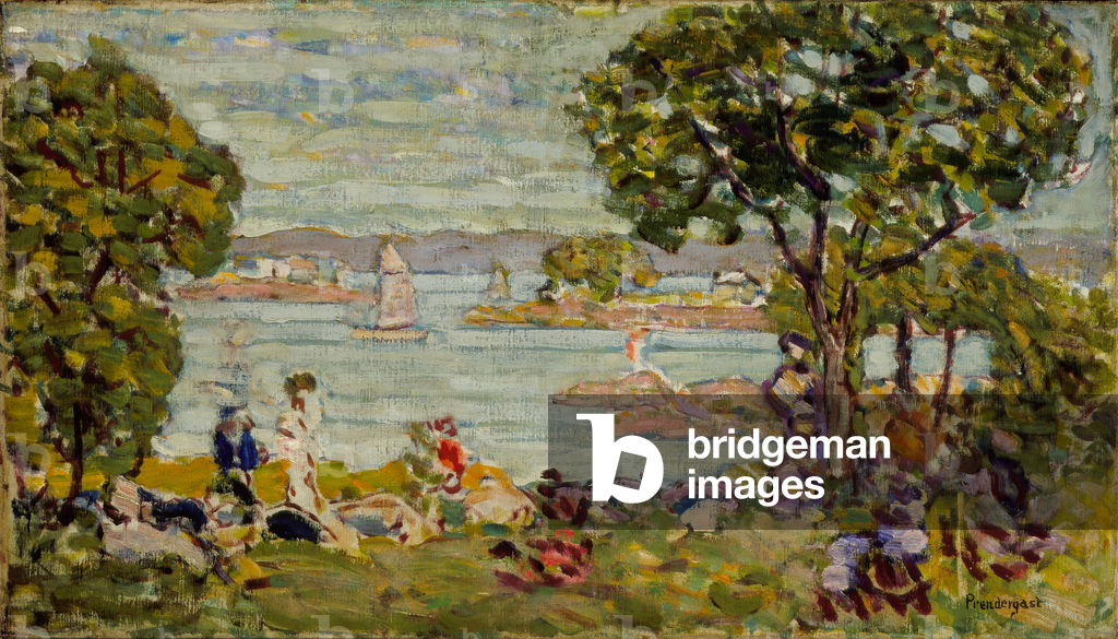 Crique, Maine, c.1907-10 (huile sur toile)