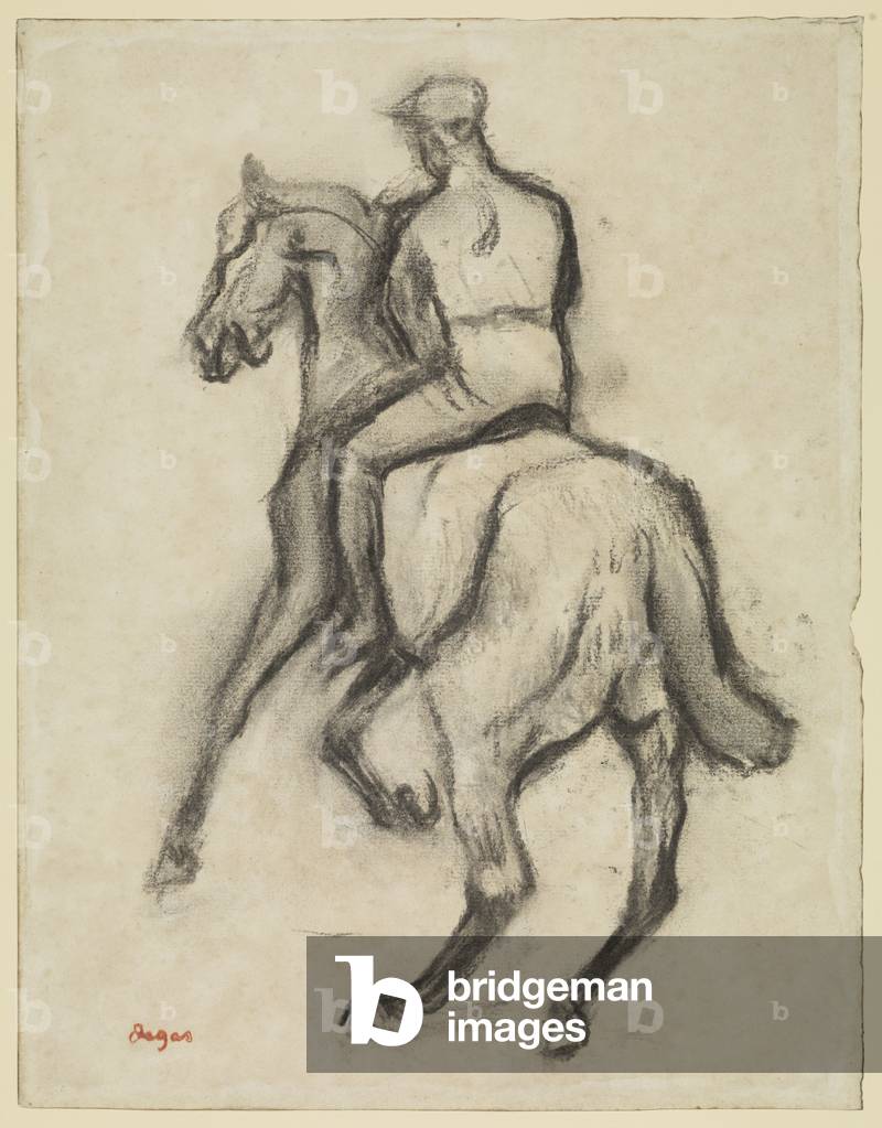 "Uomo a cavallo" 1888 di Edgar Degas