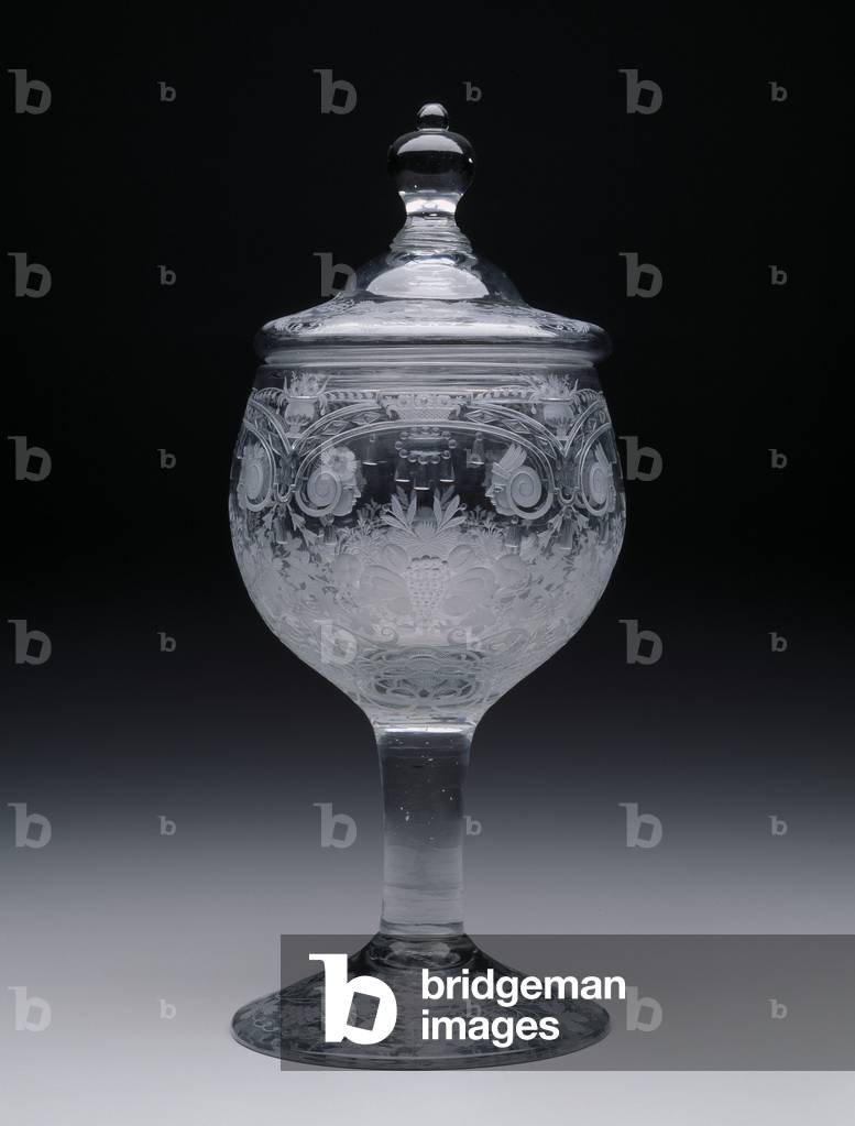 Gobelet couvert, c.1740-60 (verre au plomb)