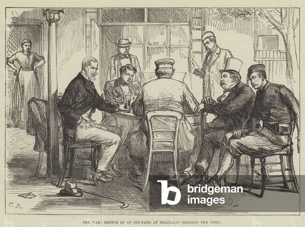 "la guerra" 1876 di Charles Robinson, b/w