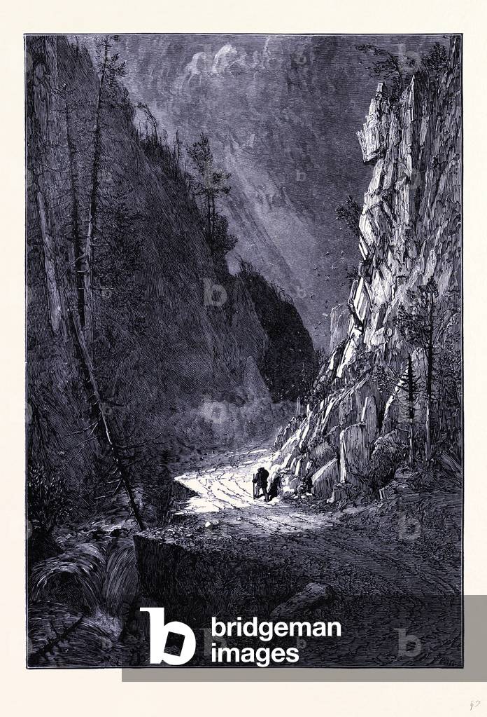 Crawford Notch Gorge Vereinigte Staaten von Amerika