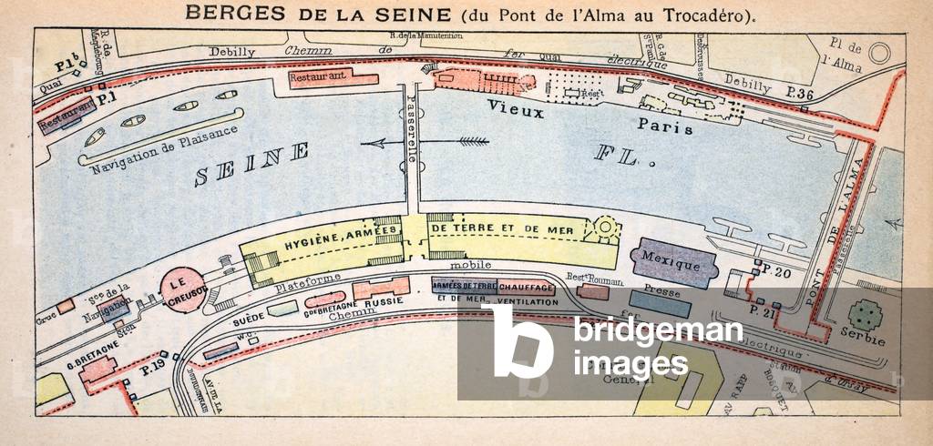 Image of Berges de la Seine (du Pont de l'Alma au Trocadéro), by French ...
