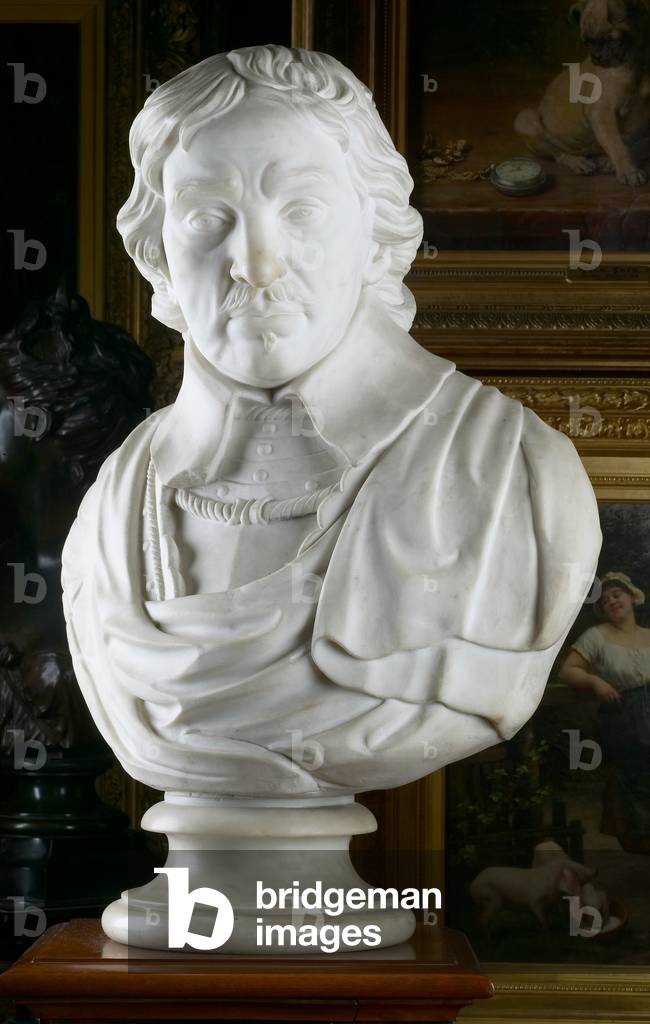 "Oliver Cromwell (marmo)" di Louis Francois Roubiliac