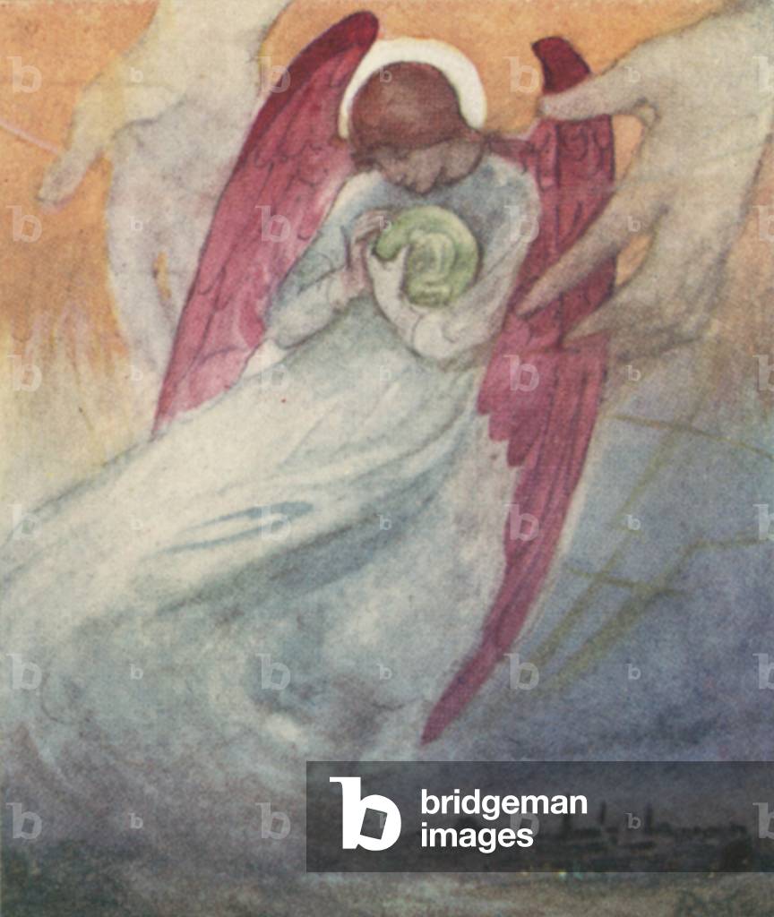 Illustrazione per Il sogno di Geronzio del cardinale Newman (colore lito)