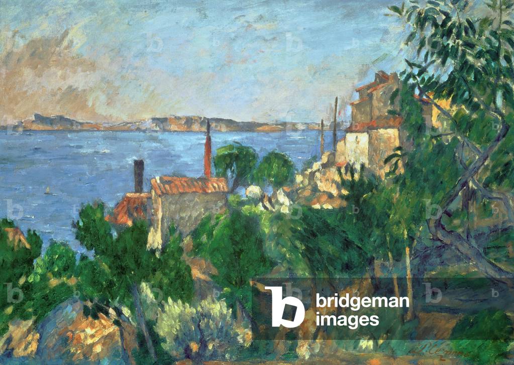 Bild von Gemälde "La Mer à L'Estaque" 1876 von Paul Cezanne