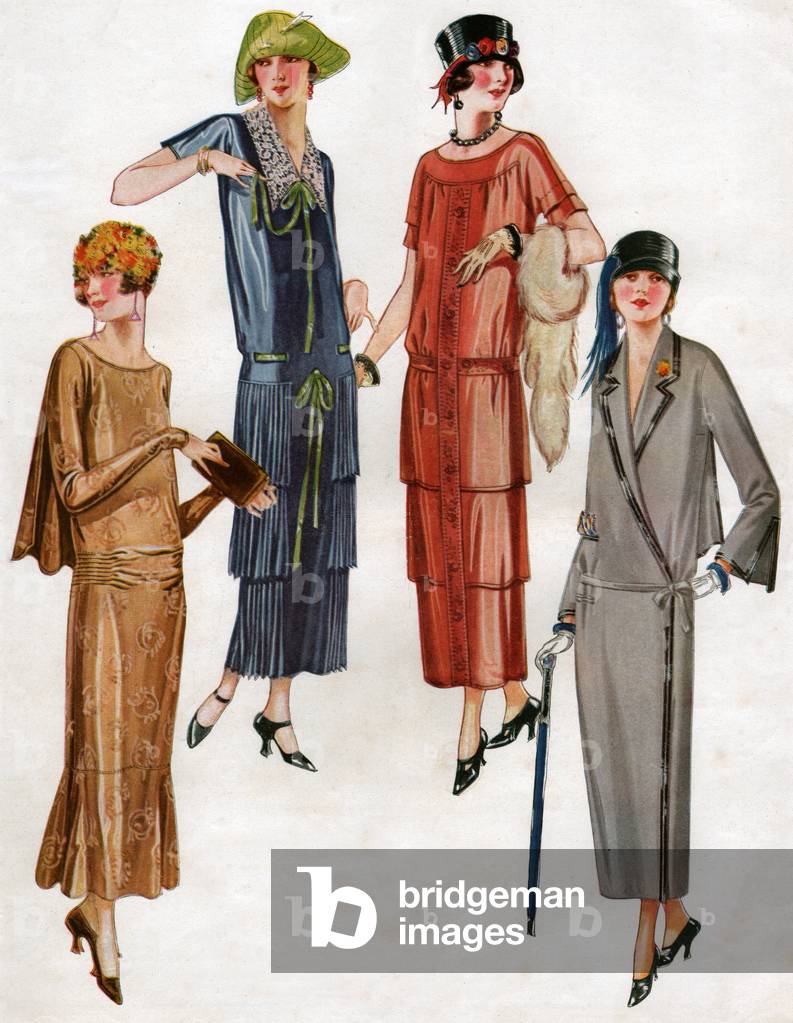 Immagine di Incisione "Abiti da sera. 1924 (incisione)" 1924 di French School