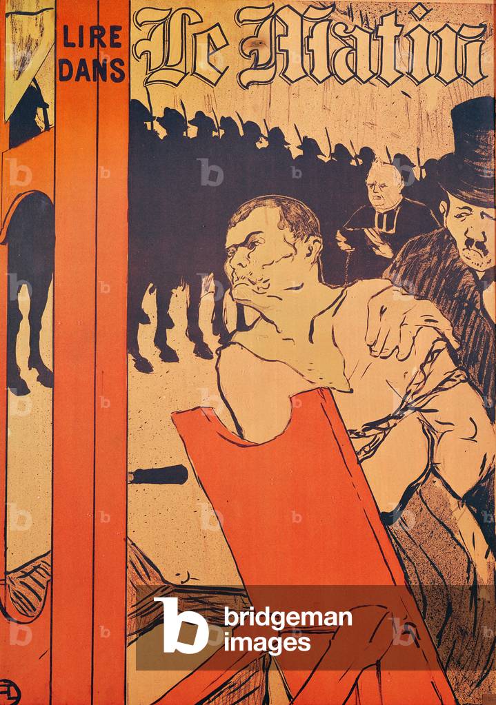 Au pied de la potence, 1893 (lithographie en couleurs)