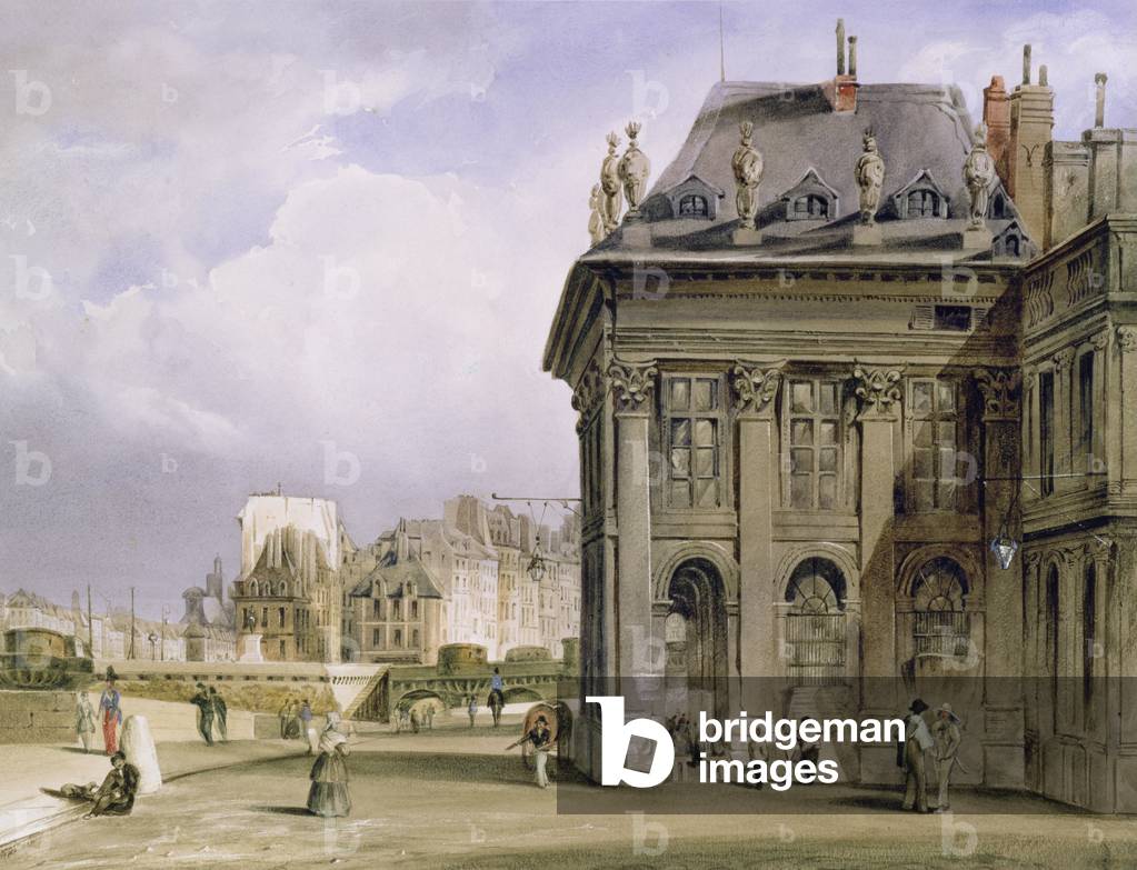 The Ile de la Cite from the Institut by Thomas Shotter Boys
