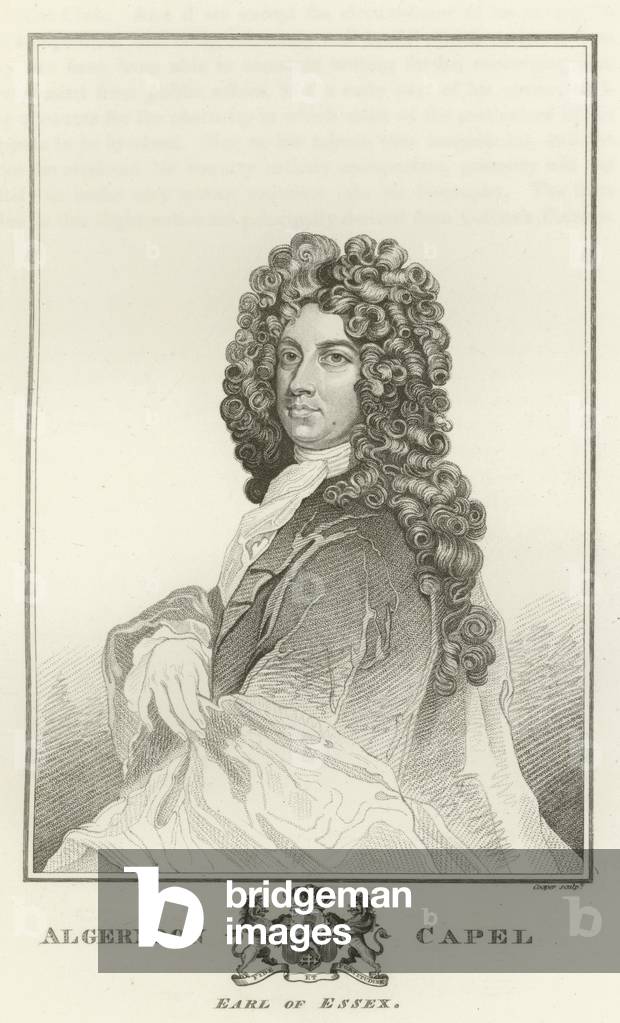 "Algernoon Capel" di Godfrey Kneller, b/w