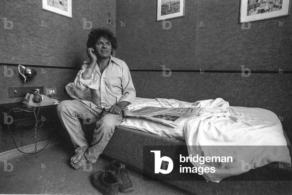 Image of Photography depicting Gregory Corso 1980 by Marcello Mencarini, b/w