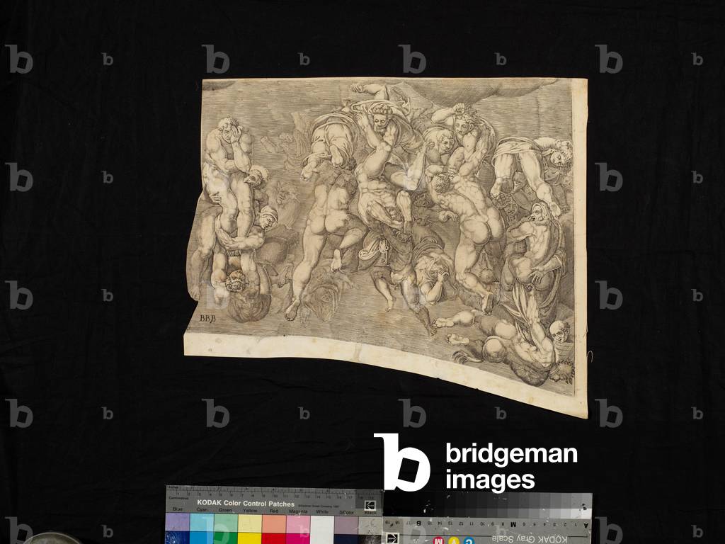 "Szene aus dem Jüngsten Gericht" 1562 von Nicholas Beatrizet