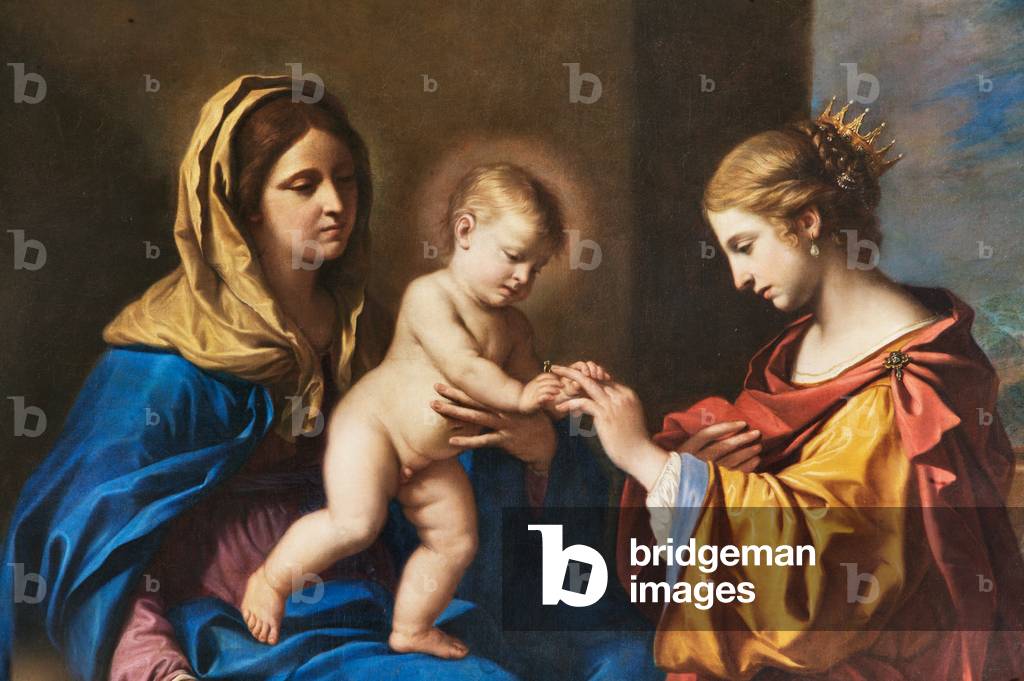 Matrimonio mistico di Santa Caterina, particolare di 2384636