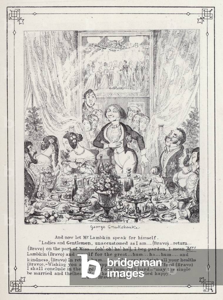 "Illustration für The Bachelors Own Book" von George Cruikshank
