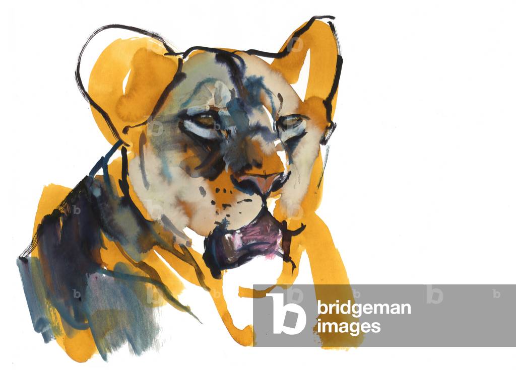 

Fierce Mother, 2019 (mixed media on paper)