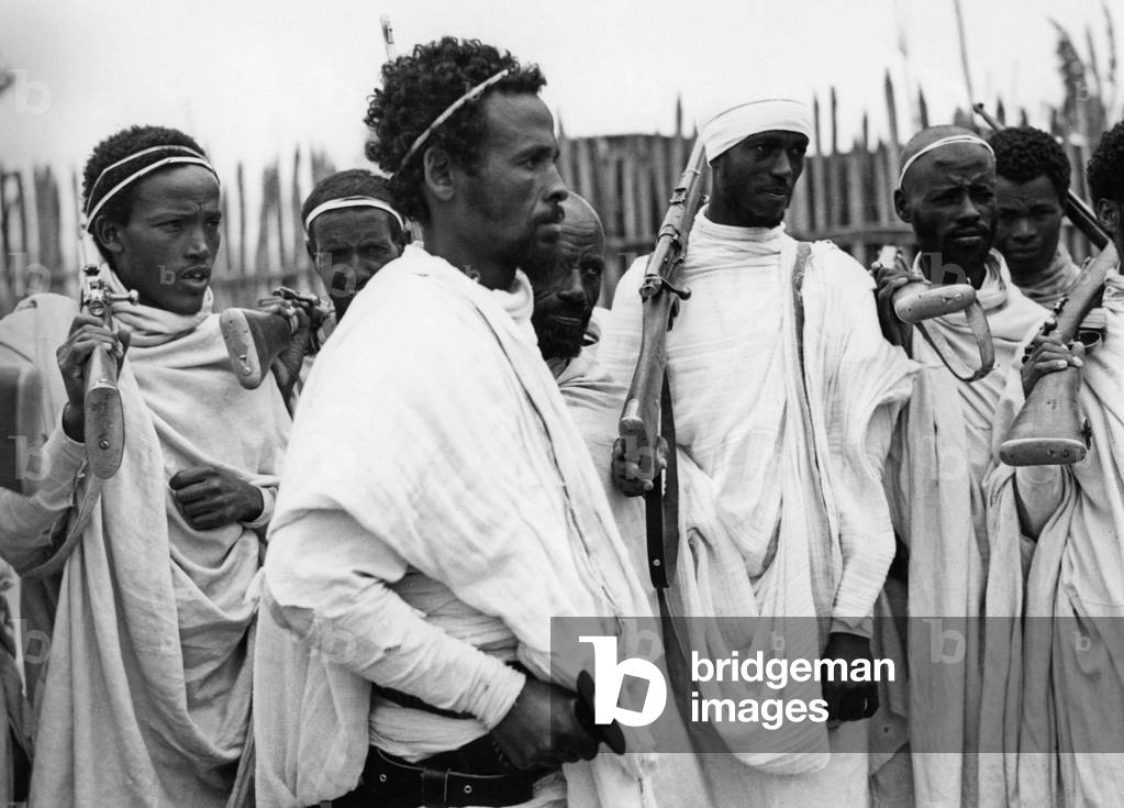 Easter Day in Ethiopia, 1935 (b/w photo)