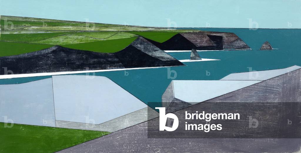 Promontori 8, 2015 (acrilico su tavola)