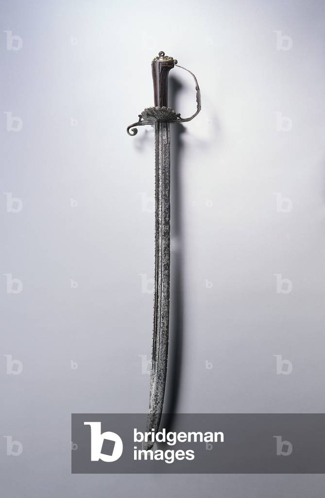Spada da caccia, c.1700 (acciaio, legno e ottone)