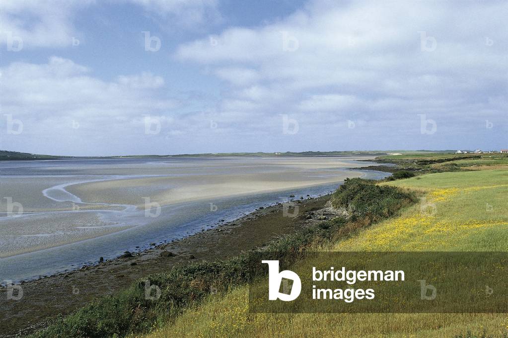 High angle view of a coastline; County Donegal; Ulster Province; Republic Of Ireland
(photo)