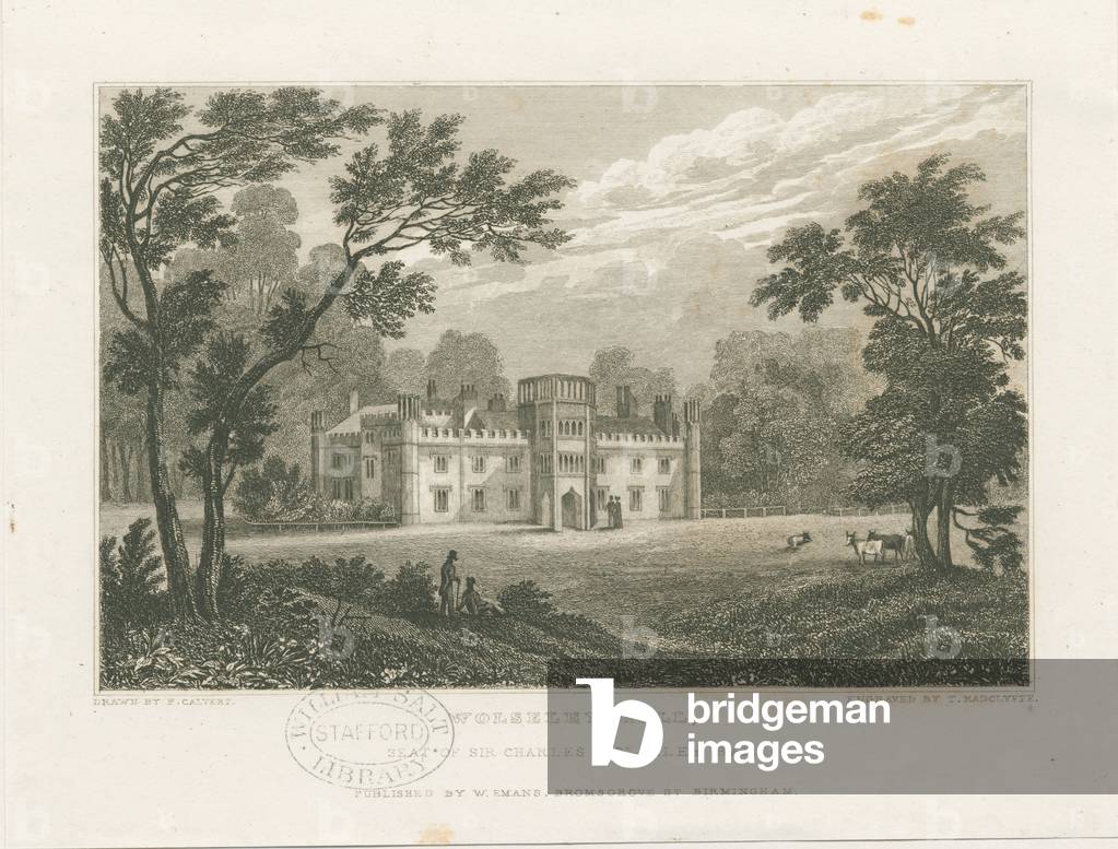 "Wolseley Hall: incisione in acciaio" di Frederick Calvert