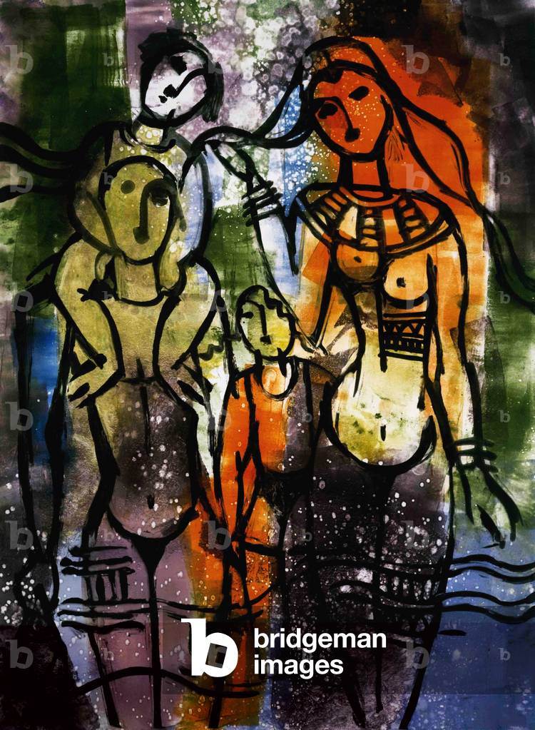 Immagine di Dipinto "Quo Vadis 1994 Bharati Chaudhuri (b. 1951 indiano) Monotipo" di Bharati Chaudhuri