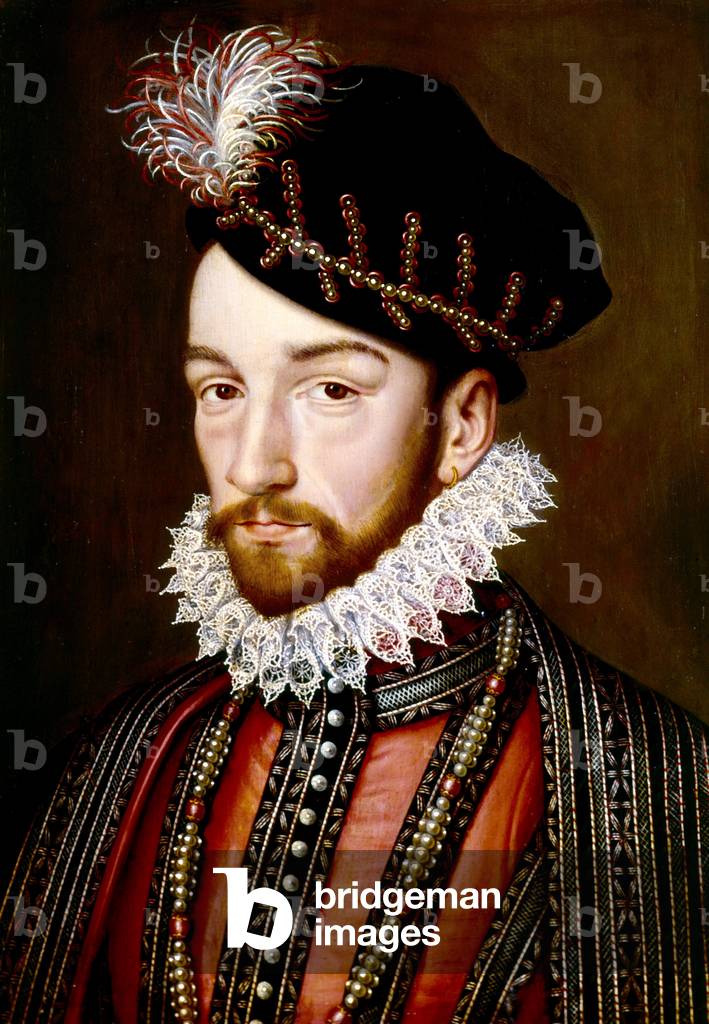 Bild von Gemälde "Charles IX (Öl auf Tafel)" von Francois Clouet