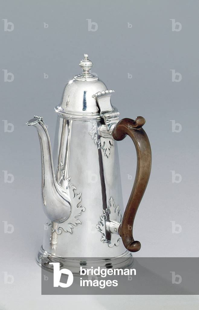 Caffettiera Queen Anne, 1709 (argento)