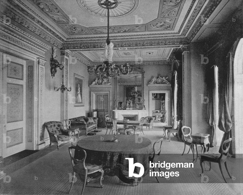 La Sala del Consiglio a Osborne (foto b/n)