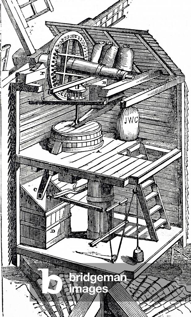 "Un mulino postale" 1801, b/w
