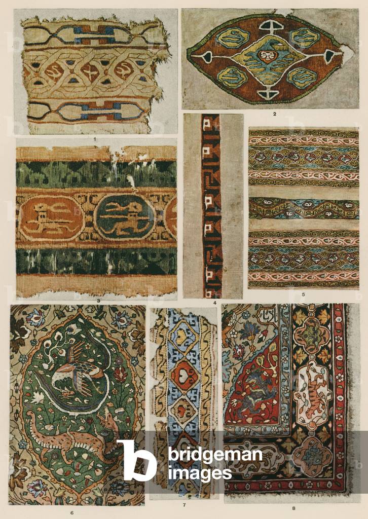 Décoration : Proche-Orient, Égypte (Xe et 11e siècles), Perse (XVIIe siècle) (litho couleur)
