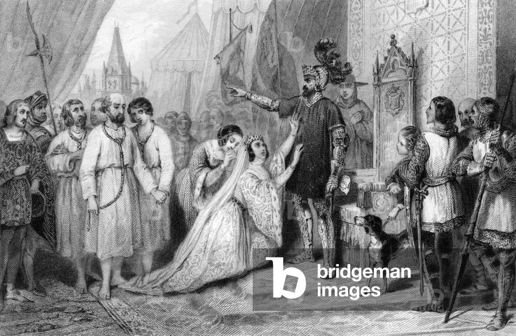 'Les Bourgeois de Calais' nel 1347 (incisione)