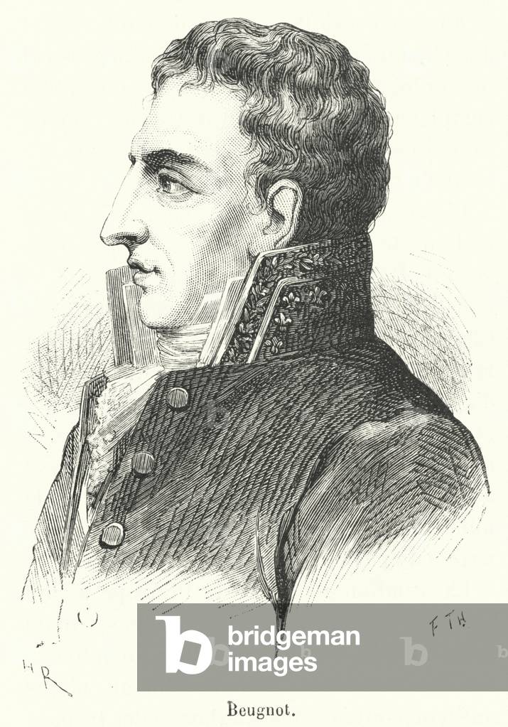 Beugnot (gravure) 1801 par French School, b/w