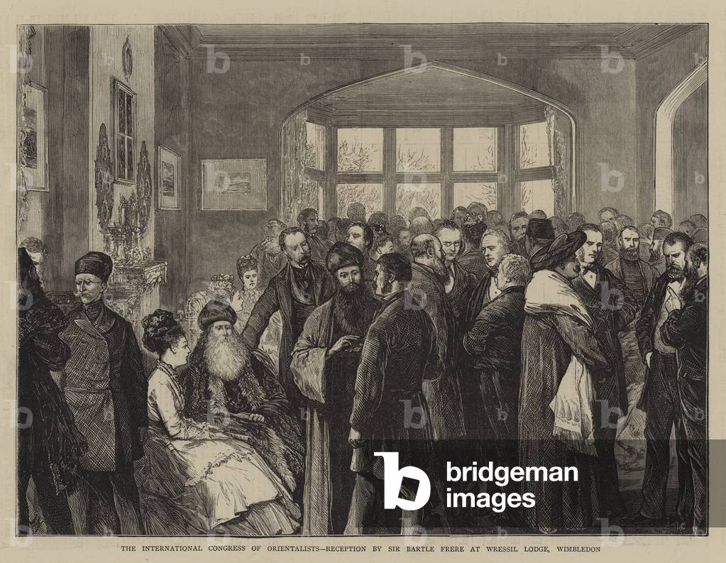 Il Congresso Internazionale degli Orientalisti, Accoglienza di Sir Bartle Frere a Wressil Lodge, Wimbledon (in