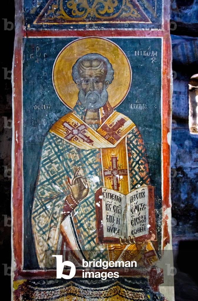 Bild von Fotografie "Fresko in der Kirche der Heiligen Maria von Blachernae" von Julian Chichester