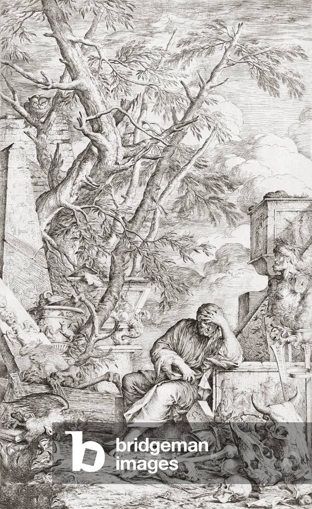 Democrito perso nella meditazione