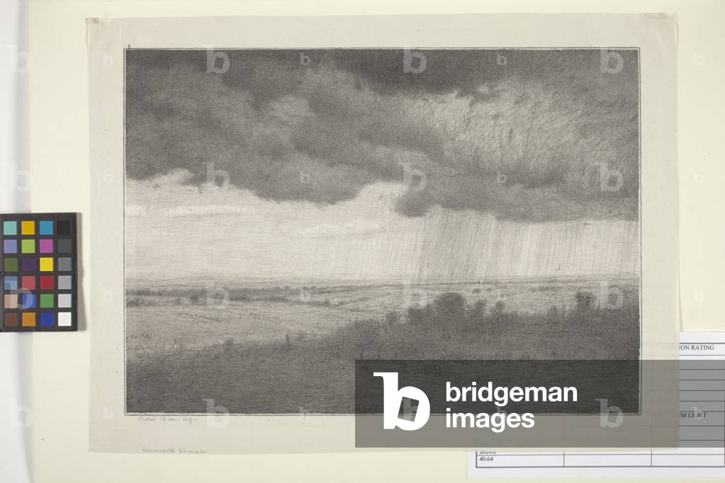 Immagine di Disegno "Doccia estiva (inchiostro su carta)" 1921 di Bolton Coit Brown
